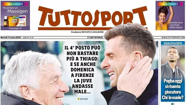 prima pagina tuttosport oggi
