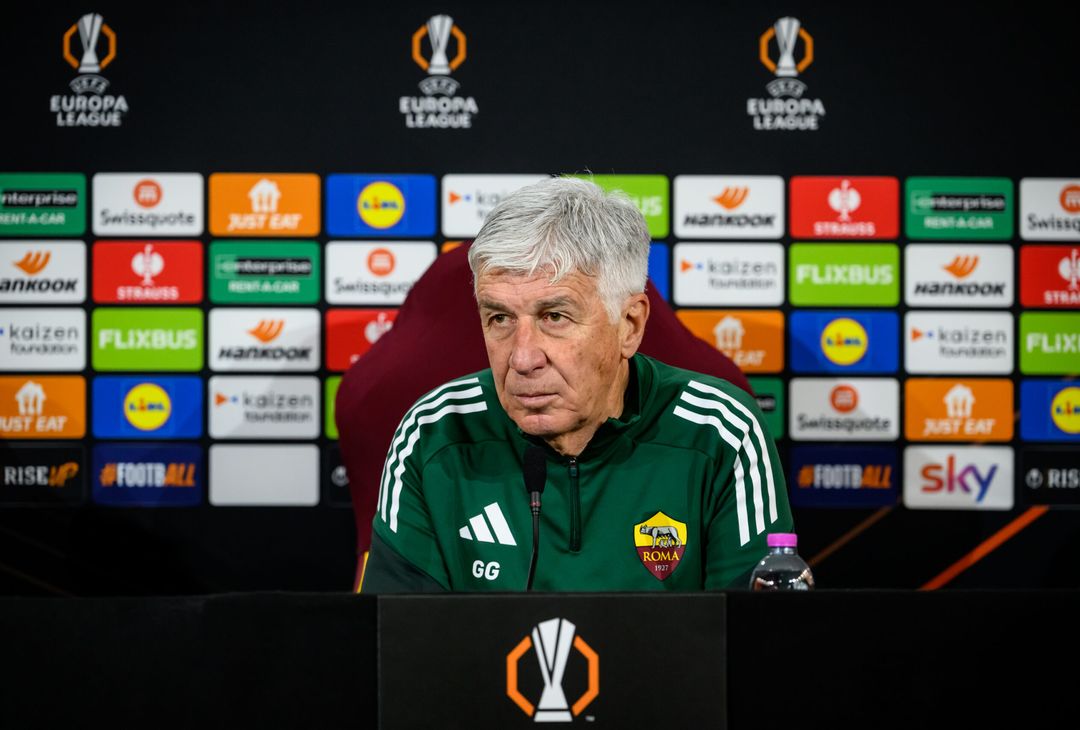 Roma-Stoccarda, la conferenza stampa di Gasperini e Pisilli – FOTO GALLERY - immagine 11