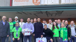 Il Bologna in visita ai piccoli pazienti del Sant’Orsola