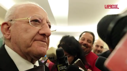 Conte al Napoli, De Luca: “Persona giusta. Mi piace il catenaccio” | VIDEO