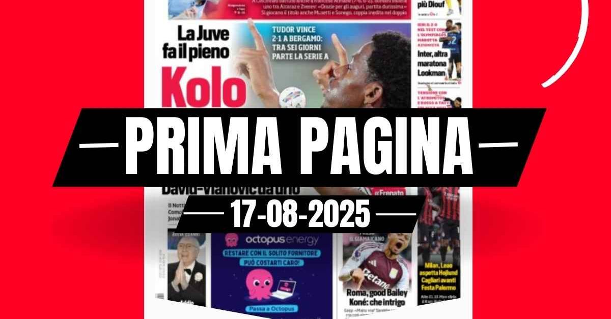 prima pagina corriere dello sport milan leao aspetta hojlund