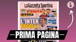 Prima pagina Gazzetta dello Sport, Milan-Napoli stellare: testa o fuga