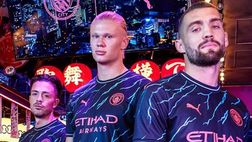 Manchester City, la terza maglia 2023-24 è “pura elettricità”…