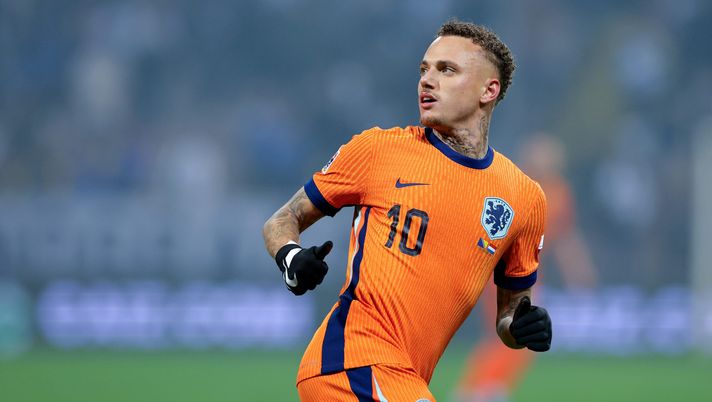 ZENICA, BOSNIA AND HERZEGOVINA - NOVEMBER 19: Noa Lang of Netherlands reacts during the UEFA Nations League 2024/25 League A Group A3 match between Bosnia and Herzegovina and Netherlands at Bilino Polje stadium on November 19, 2024 in Zenica, Bosnia and Herzegovina. (Photo by Srdjan Stevanovic/Getty Images) Lang Napoli