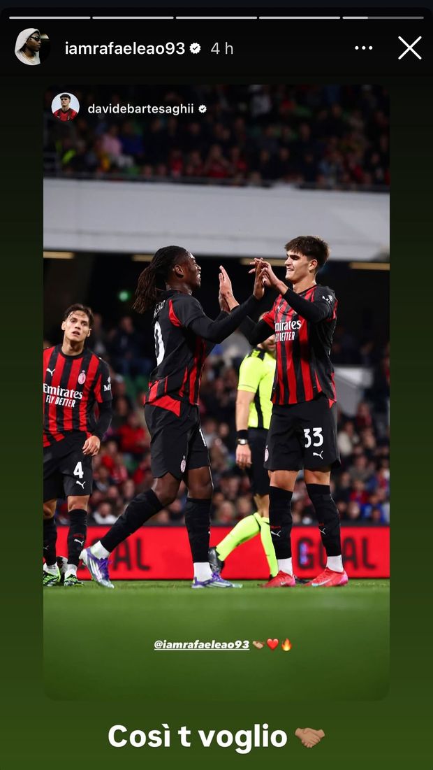 Leao si complimenta con Bartesaghi: “Così ti voglio!”- immagine 2