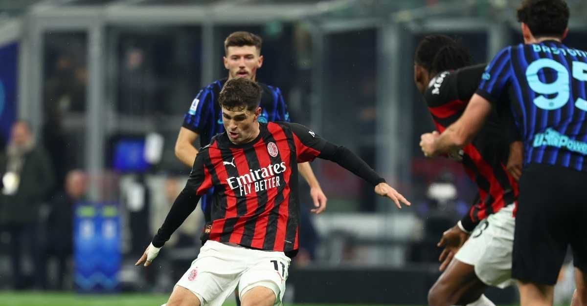 derby inter milan 0 1 pulisic porta in vantaggio i rossoneri serie a news