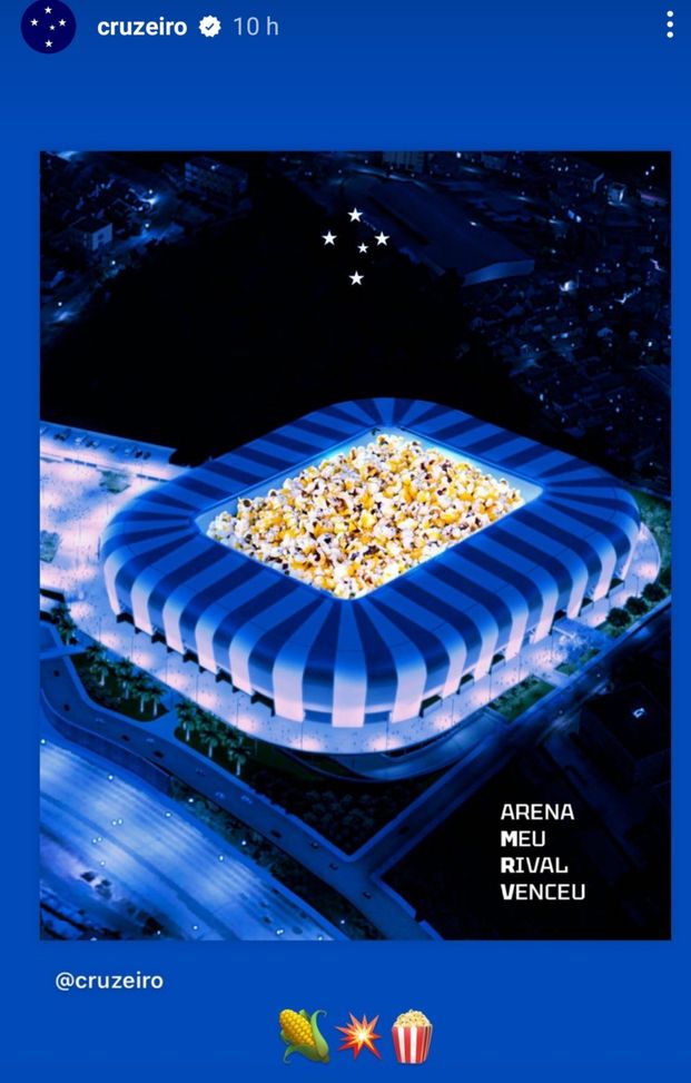 Belo Horizonte, il Cruzeiro vince il derby e cambia il nome dell’arena rivale: lo stadio dei popcorn…- immagine 2