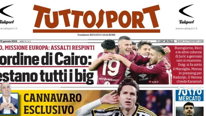 prima pagina tuttosport