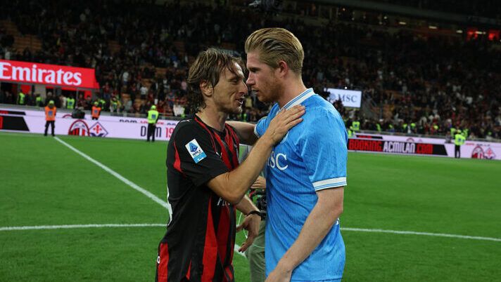 MILAN, ITALY - SEPTEMBER 28: Luka Modric of AC Milan reacts at the end of the Serie A match between AC Milan and SSC Napoli at Giuseppe Meazza Stadium on September 28, 2025 in Milan, Italy. (Photo by Claudio Villa/AC Milan via Getty Images) Allegri esalta Modric: “Davanti alla difesa dà qualità, è troppo intelligente nelle chiusure” - immagine 1