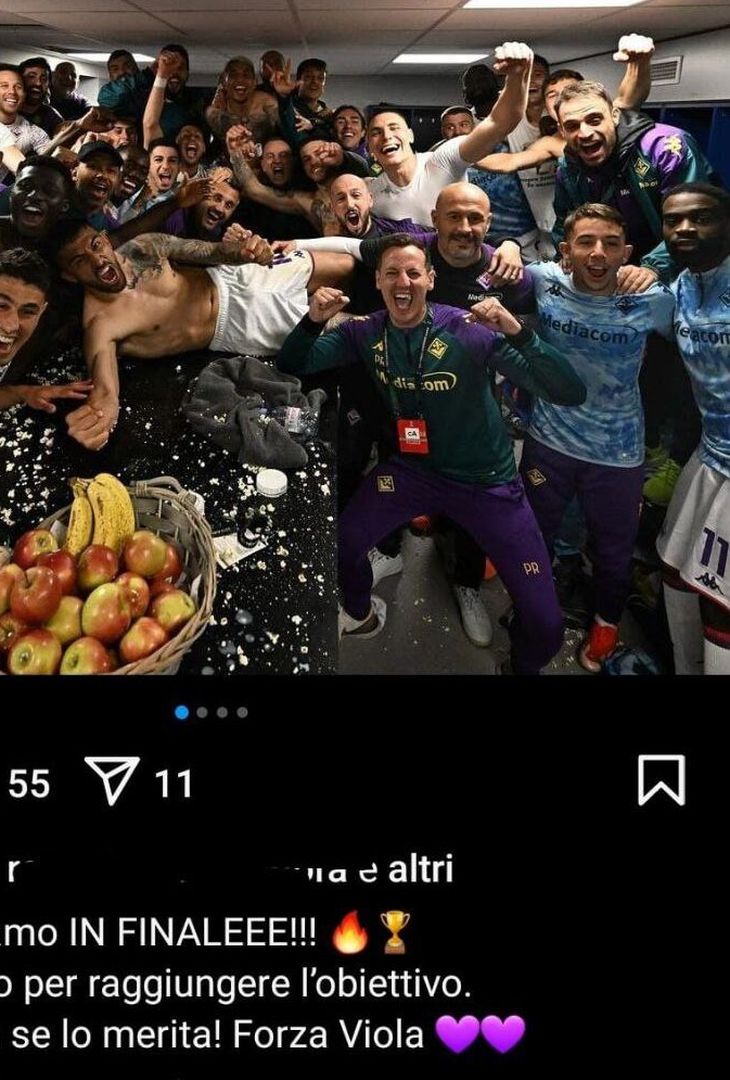 Fiorentina in finale, la festa corre anche sui social [FOTO]- immagine 1