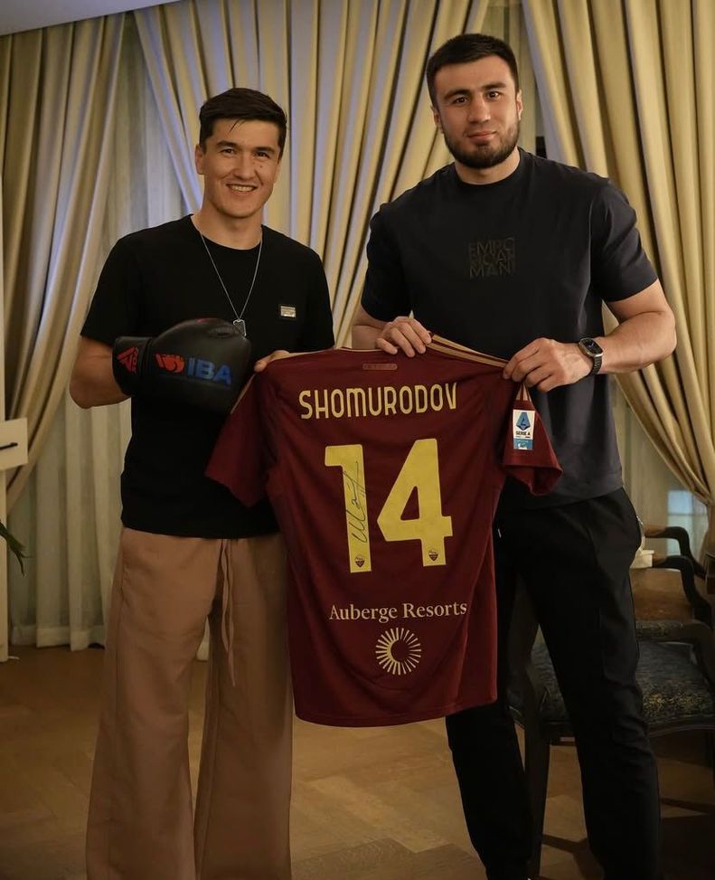 Shomurodov e il regalo giallorosso per il campione olimpico Bahodir Jalolov- immagine 2