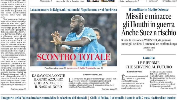 Prime pagine giornali sportivi oggi: il Napoli sui media- immagine 1