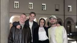 FOTO – Gud, Christensen e Pongracic: serata insieme per i tre viola