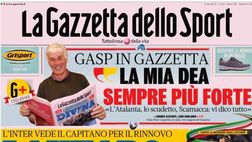 PRIMA PAGINA GAZZETTA DELLO SPORT OGGI: “Gasp carica l’Atalanta”
