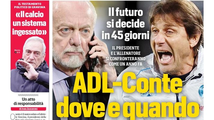 Prime pagine giornali sportivi oggi: il Napoli sui media- immagine 1