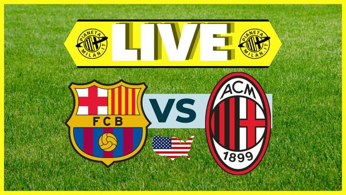 LIVE amichevole Barcellona-Milan Soccer Champions Tour 2024 USA