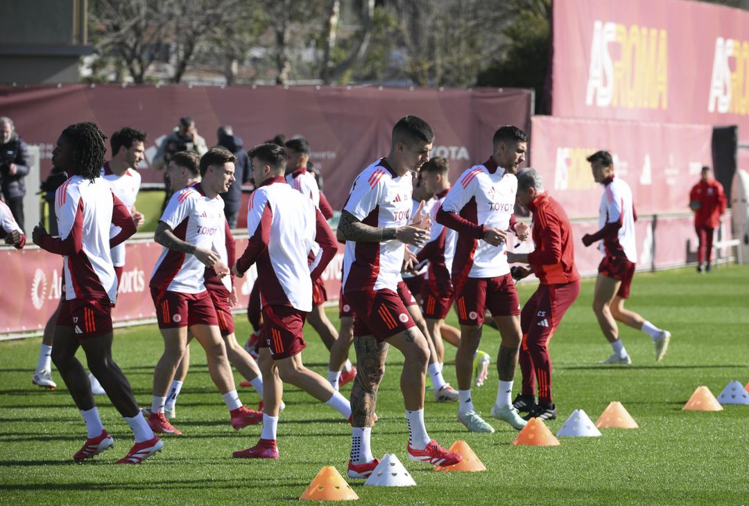 Trigoria, la rifinitura in vista dell’Eintracht Francoforte – FOTO GALLERY- immagine 1