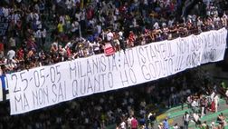 Il derby degli striscioni post Istanbul: nel 2005 San Siro ne era tappezzata…