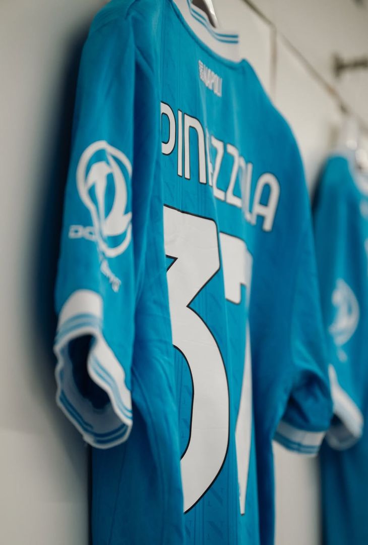 Tutto pronto nello spogliatoio del Napoli per la Fiorentina