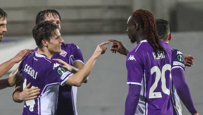 GERMOGLI PH: 26 FEBBRAIO 2026 FIRENZE STADIO ARTEMIO FRANCHI CONFERENCE LEAGUE FIORENTINA VS JAGIELLONIA NELLA FOTO GOL ESULTANZA FAGIOLI E KEAN Il pagellone di febbraio: dalle maxi travi ai gol di Fagioli - immagine 1