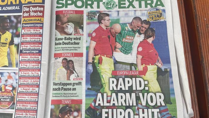 FOTO VN – Dall’Austria : “Infortuni e introiti, allarme Rapid” - immagine 1