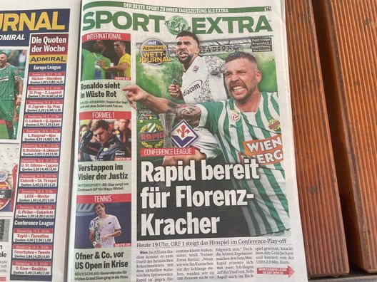 FOTO VN – Il Rapid si carica: “Onda verde per battere la Fiorentina” - immagine 1