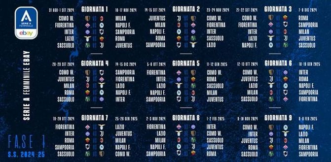 Anche il derby femminile tra il 21 e il 22 settembre: come quello fra Inzaghi e Fonseca…- immagine 2