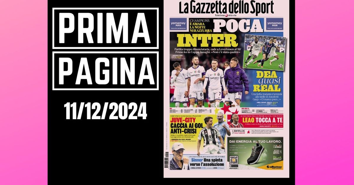 Prima pagina Gazzetta dello Sport: “Leao, tocca a te”