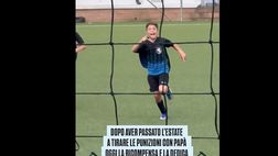 VIDEO / Il gol su punizione del figlio di Zanetti con dedica al papà