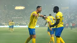 La coreografia dedicata a Cristiano Ronaldo: la curva dell’Al Nassr