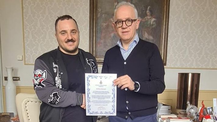 L’ex Civitanovese Emiliano Mercanti premiato dal sindaco: ha sventato un’altra truffa - immagine 1