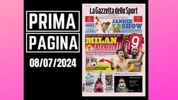 Prima pagina Gazzetta dello Sport: “Morata e Lukaku: Milan, prendi il 9”