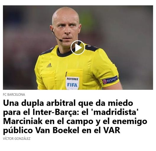 Sport: “Allarme Barcellona, con l’Inter arbitra il madridista Marciniak. Ma nemico è un altro”- immagine 2