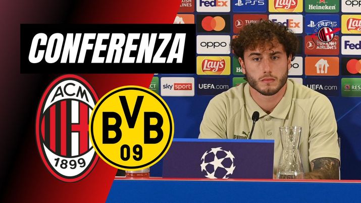 Conferenza Stampa Davide Calabria AC Milan Milan-Borussia Dortmund Champions League 2023-2024