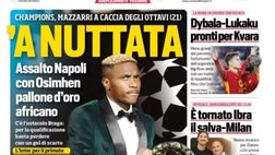 EDICOLA / CdS: Inter, contro la Real Sociedad tocca a Sanchez