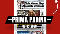 Prima pagina Tuttosport: “StraMilan: Inter, incubo derby. Estupinan riapre la lotta Scudetto”