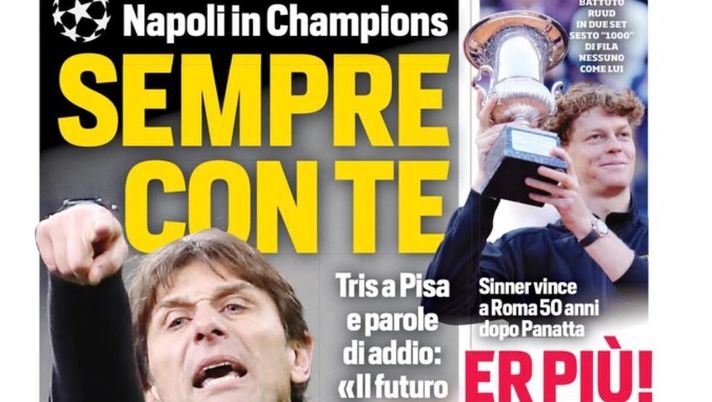 Prime pagine giornali sportivi oggi: il Napoli sui media- immagine 1