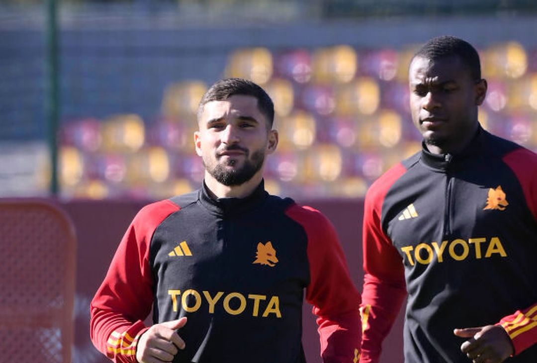 Roma, la rifinitura alla vigilia del match con lo Slavia – FOTO GALLERY - immagine 42