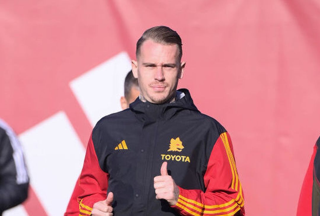 Roma, la sfida al Napoli si avvicina. A Trigoria torna Cristante – FOTO GALLERY - immagine 21