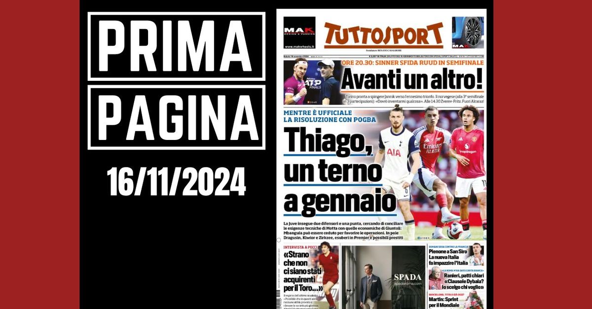 Prima pagina Tuttosport: pienone a San Siro, la nuova Italia fa impazzire