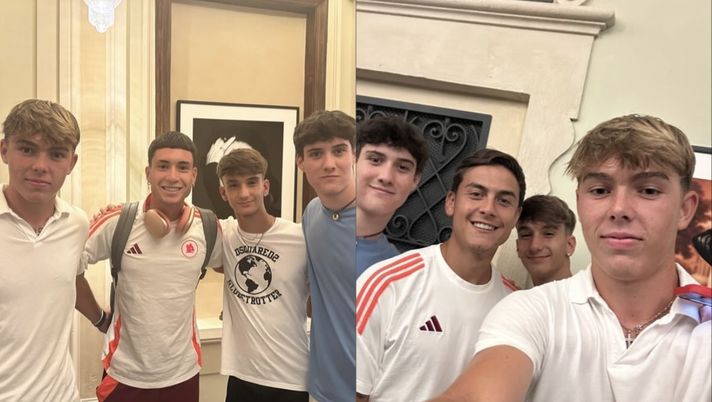 Sorpresa Roma, in ritiro c’è il figlio di Buffon: le foto con De Rossi e i calciatori Sorpresa Roma, in ritiro c’è il figlio di Buffon: le foto con De Rossi e i calciatori - immagine 1