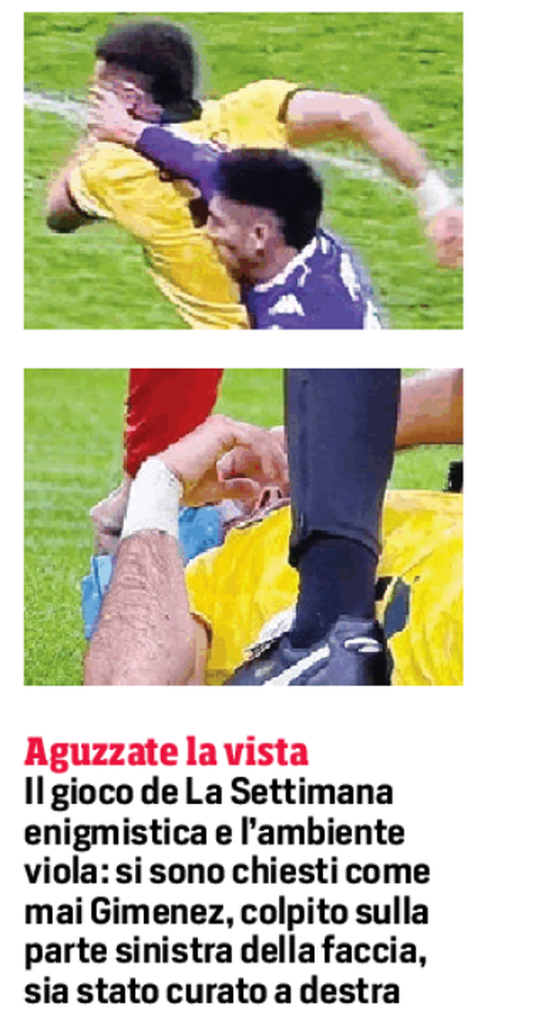 Milan, figuraccia Gimenez: che simulazione. Cds: “Colpito a sinistra ma curato a destra”- immagine 2