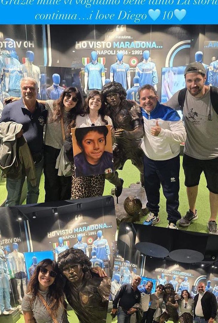 GALLERY Dalma e Giannina Maradona in visita ai quartieri spagnoli: il ricordo di D10S - immagine 6