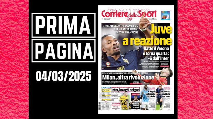 Il Corriere dello Sport, la prima pagina di oggi, martedì 4 marzo 2025 Il Corriere dello Sport