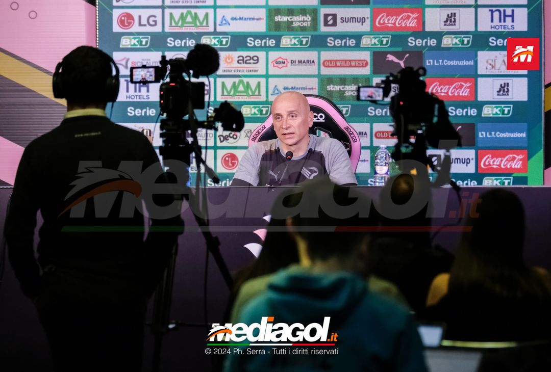 FOTO PALERMO, verso il Como: Corini in sala stampa (GALLERY) - immagine 5