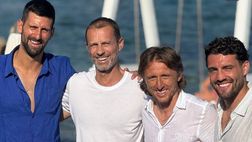 Modric e Djokovic in vacanza a Korcula: relax in Croazia per due stelle milaniste