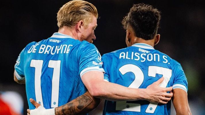 alisson santos de bruyne napoli
