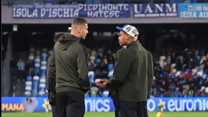 VIDEO La concentrazione degli azzurri prima del big match Napoli-Roma - immagine 1