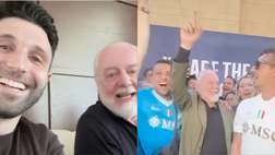 Tra Napoli-Milan e la premier di “AG4IN”: una giornata con De Laurentiis a LA – VIDEO