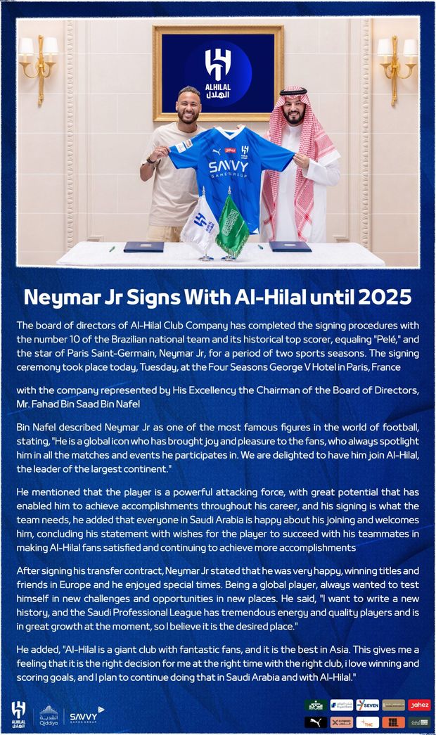 Al-Hilal, ecco Neymar: uno dei 4 giocatori con più di 100 gol fatti in 3 club- immagine 3